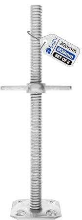 GeZu Impex Tornillo de Base para Andamios 300 x 38 mm Juego of 8