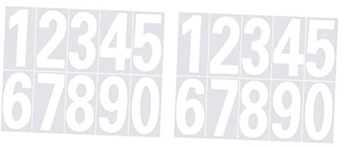 OSALADI 2piezas Pegatinas Números Adhesivos Calcomanías Para Buzón y Direcciones Casa y Fáciles De Aplicar