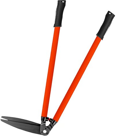 STREAMVOY Heavy Duty Edging Shears, Long Handle Garden Shears with Sharp Steel Blades - Effortless Grass Edge Cutter, Comfort Grip for Hedges & Lawns (23” Heavy Duty Hedge Shears,1.0)
