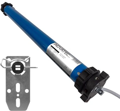 INOVATEC Rollladenmotor Set INO-M 50 Nm, 113 kg Zugkraft, 60 mm 8-Kant Welle inkl. höhenverstellbarem Abrolllager