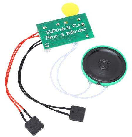 Zunate 4 Minuten Aufnehmbares Soundmodul, DIY-Grußkarten-Chip für Geschenkboxen, Schmuckschatullen