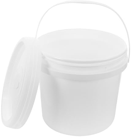 NULYLU Contenitore Portatile e Riutilizzabile Ricaricabile in Plastica per Salviette Bianco da 5l per Casa e Scrivania