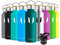 Super Sparrow Water Bottle Stainless Steel - 750ml - Insulated Metal Water Bottles - Standard Mouth Flask - BPA Free - Straw Bottle for Work, Gym, Sports - 2 Lids