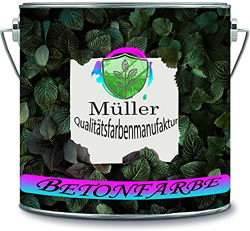 Müller Qualitätsfarbenmanufaktur Betonfarbe Garagenfarbe Bodenfarbe Bodenbeschichtung für Innen Fliesenlack Industrieboden Kellerfarbe Wohnraum Gießharz Epoxidharz (30 KG, Achatgrau Ral 7038)