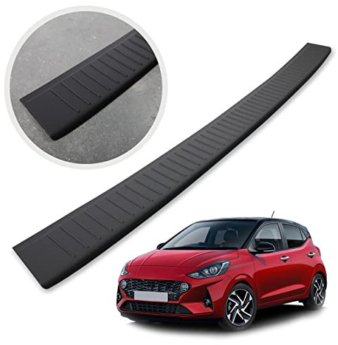 CHROMEMASTER | Protezione paraurti Posteriore | Compatibile con Hyundai i10 2020- ; Polyurethane, nero opaco; Protezione paraurti protegge la vernice del paraurti dai graffi ed i danni