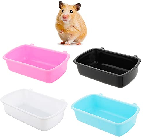 4 ciotole per piccoli animali domestici, per criceti, topi, ratti, ricci, piccoli animali domestici