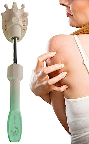 DISPRA Espalda telescópico, Rascador automático para picazón en la Espalda con Mango retráct, Espalda con vibración eléctrica con Garra ensanchada para piernas, Espalda