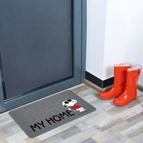 Markotex Peanuts Snoopy Felpudo Entrada Exterior Secador (40x68 40x70 40x60) (My Home, Easy)