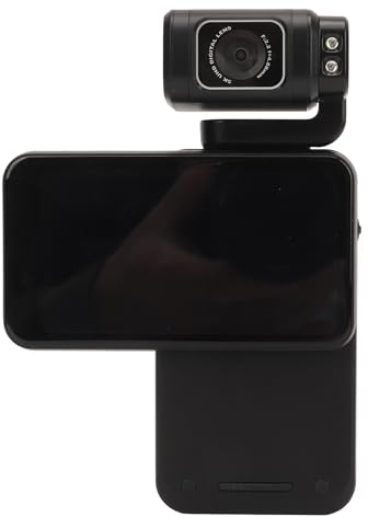 Garsent Caméra Vidéo 5K, Caméscope WiFi 36MP, Zoom Numérique 10X, écran Tactile Rotatif IPS de 3,5 Pouces, Grand Angle de 120 Degrés, Vision Nocturne Infrarouge, Caméra de Vlogging