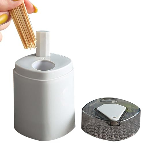 Generisch Zahnstocherspender | Drücken Sie Zahnstocherspender | Modischer Zahnstocherspender Zahnstocherbox, Zahnstocherbehälter Zahnstocherbehälter für Tisch, Restaurant, Küche