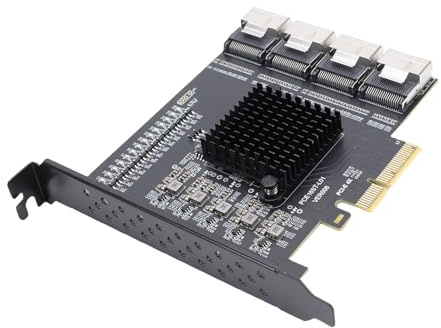 GOWENIC PCIE-zu-4-Port-SFF-8087-Adapter mit Hot-Swap-Unterstützung – PCIE 3.0 X4-Erweiterungskarte für 10 11 2003-System