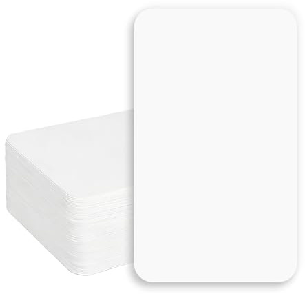 100 Tarjetas Blancas DIN A6 - Cartulina Marfil Premium 270g/m² para Personalizar, con Esquinas Redondas, Imprimibles - Para Invitaciones Bodas, Menús, Tarjetas de Visita, Agradecimiento, Fiestas