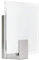 BRILLIANT lampada Sonian applique quadrato ferro/bianco | 1x C35, E14, 40W, adatto per lampade a candela (non incluse) | Scala da A ++ a E | Adatto per lampade a LED