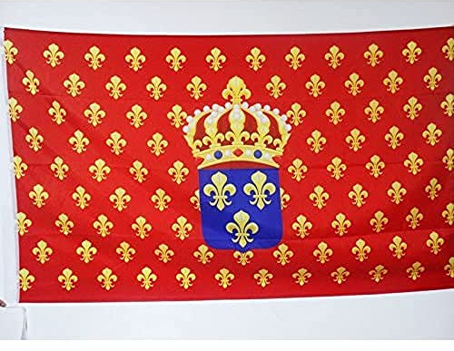 AZ FLAG Drapeau Marine marchande française XVIIIe siècle 90x60 cm Fourreau | Usage intérieur et extérieur Drapeau décoratif marin français coutures doubles et bords renforcés avec fourreau pour mât