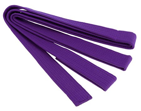 Sharplace Ceinture de Karaté Arts Martiaux Aïkido MMA Ceinture à Double Enroulement - 280 x 3.85cm, Violet, 280 x 3,85 cm