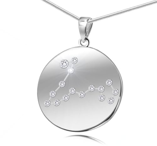 LillyMarie Collana Da Donna Con Argento 925 E Ciondolo Segno Zodiacale Pesci