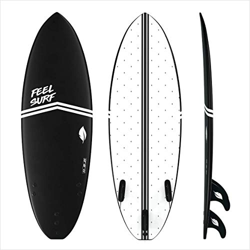 Tavola da Surf in Schiuma EPS Feel Surf 5'4, 6', 7' o 8' + 3 derivi