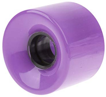 without FJY-WHEEL, Solid Cruiser Longboard Skateboard High Elastic Durable PU Wheels Skate Board Zubehör für Mini Cruiser Longboard (Farbe: Lila)