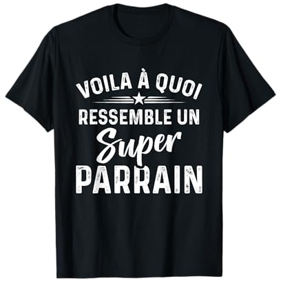 Voila à Quoi Ressemble à un super Parrain Fête des Pères T-Shirt