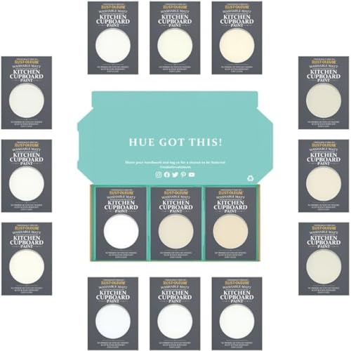 Rust-Oleum Kitchen Cupboard Paint in Matt Finish – Elegant Whites Tester Box