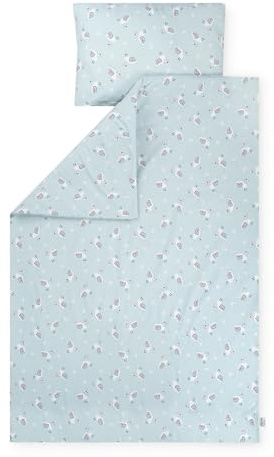 Julius Zöllner Biancheria da letto in jersey a forma di lumaca, dimensioni 100 x 135 e 40 x 60 cm, senza sostanze nocive