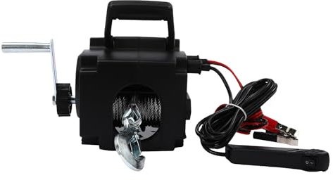 Elektrische Seilwinde mit Motorwinde Bootswinde Winde Seilzug 12V für Autos, Anhänger, Lastwagen, Yachten, Schiffe, Schiffswinden