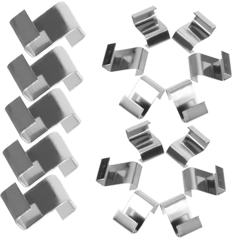 HOMOCONO 25stücke Gewächshaus-drahtklammern Z-klammern Und Glas-klammern Aus Rostfreiem Stahl Für Einfache Und Schnelle Befestigung Von Glasplatten Im Gewächshaus Abnehmbar Und Schutz Vor b