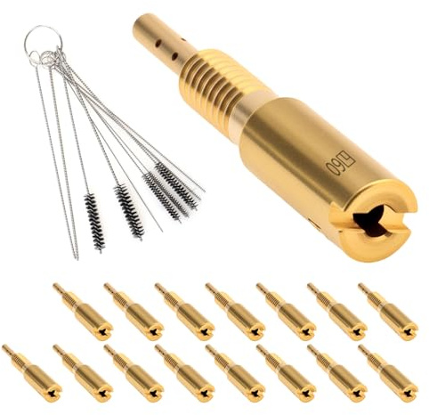 Windance Kit per carburatore a getto lento #50 - #105, in ottone, per carburatore Mikuni HSR RS HS TM VM28/486 con 5 aghi per la pulizia, 5 spazzole, getto pilota ad alta precisione