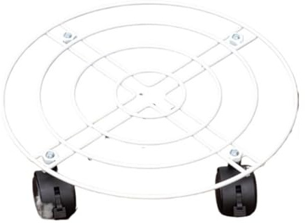Rullbart Växtvagn Växtvagn Mobil Vagn Med Låsande Hjul For Inomhus- Och Utomhusbruk Blomvagn för Inomhusbruk(White,50CM)