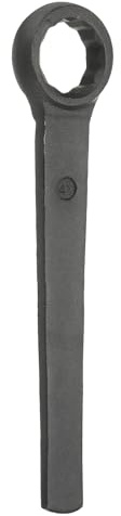 sourcing map Single Head Box End Wrench 41mm 45# Steel Spraying Straight Handle Box End Wrenches Single Head Metric Spanner Hand Tool for Automotive Repair Maintenance Mechanical, Black
