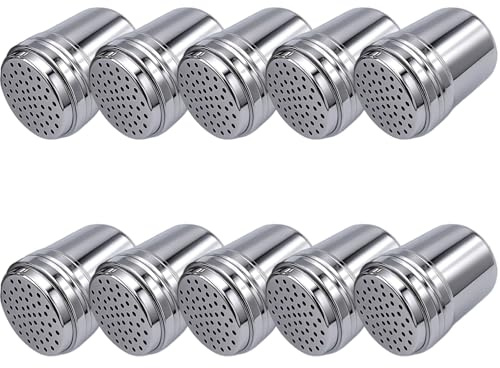 PONDON 10 mini shaker in acciaio inox, ideali per viaggi, design antiruggine, per barbecue e cucina