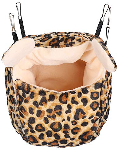 Hamster Hängbo Tjocka Socker Gilder Varm Vila Leker Bomullshus Leopardfärg Litet husdjur Varmt hus för hamstrar Ekorrar Igelkottar Papegojor Minkar Sockerglidare Flanell Bomull