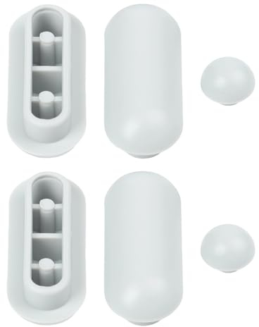 WheatThrive Paracolpi per sedile WC, ammortizzatori, silenziosi per sedili, 6 pezzi, grigio