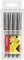 Tintenroller - STABILO worker+ colorful - medium - 4er Pack - schwarz