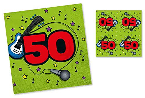Servietten 50. Geburtstag 20er Pack