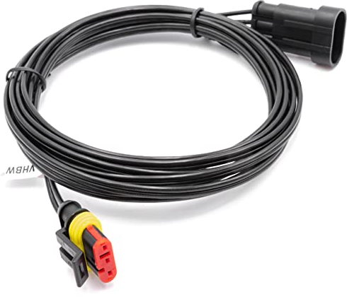 vhbw Niederspannungs-Kabel Transformator Kabel kompatibel mit Gardena Sileno Sileno+ R100Li, R130Li, R160Li (ab Bj 2016) Mähroboter, Rasenmäher, 3m