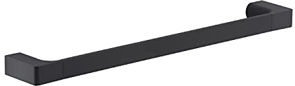 Gedy G-Kuala Lumpur Handtuchhalter 45 cm, Farbe Schwarz, Komponenten aus Chrom, Messing und Glas, 2 Jahre Garantie, Maße 2,5 x 45 x 6,6 cm und Gewicht 0,556 kg, Design R&S
