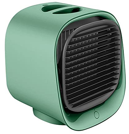 Climatiseur mobile - Mini climatiseur portable USB - Petit conditionneur - Peu bruyant - Cristal de glace - 3 vitesses réglables - Pour chambre à coucher, bureau, voiture