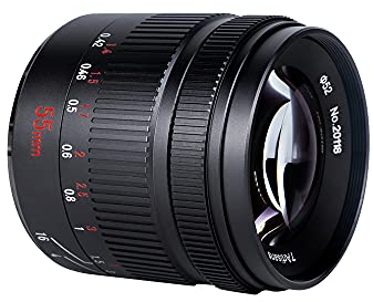 7artisans Obiettivo 55 mm F1.4 Mark II APS-C con messa a fuoco manuale, grande apertura, per fotocamere mirrorless Fuji X-A1 X-A10 X-A2 X-A3 X-T1 X-T10 X-T2 X-T20 X-E2 X-E2S X-M1 X-T100 X-Pro2