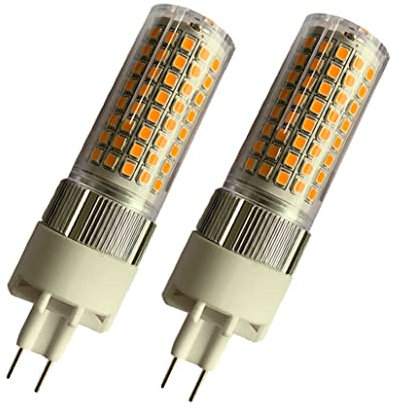 Ampoule LED G8.5 Dimmable 16W 2835SMD 120 Perles LED g8.5 Bi-pin Lights Ampoules de maïs LED AC 85-265V pour l'éclairage domestique, angle de faisceau de 360 °,Natural white,2 Pack