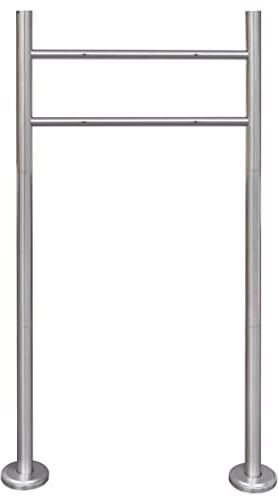 INLIFE Edelstahl-Ständer für Briefkasten,2.35kg,50354