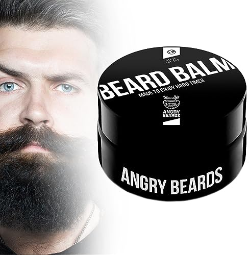 Angry Beards – Balm – STEVE THE CEO – skäggbalsam män – skäggvård för män – kraftfull doft med naturliga tyger