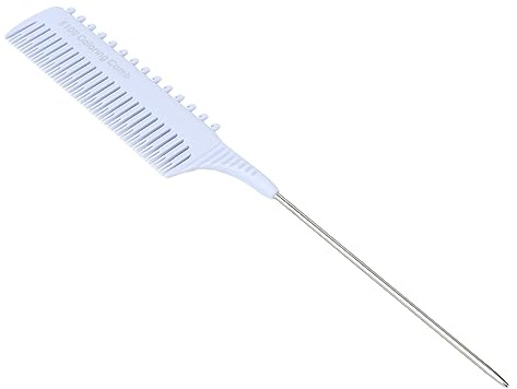 Highlighting Clip Comb, Teasing Foiling Salon Straightening Hair Clip Styling Weaving Rat Tail Parting Combs for Unisex Styling, Weaving, Parting (Lavender )