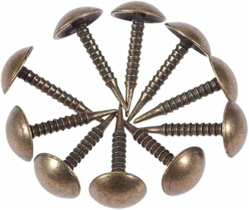 RoyamS Türscharniere, Edelstahl-Klappscharniere, Türscharniere, 100 Stück, antike Bronze, Polsternägel, Schmuck, Holzbox, Sofa, Möbel, Reißzwecken, Bolzen, Türnägel, Möbelbeschläge, Dekor, 8 x 15 mm