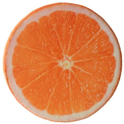 Kasmole Cojín de Suelo para niños pequeños, cojín de Asiento Lindo,Almohadas de Frutas rellenas Redondas - de Silla de limón Naranja sandía, Almohadas Decorativas para sofá, Cojines