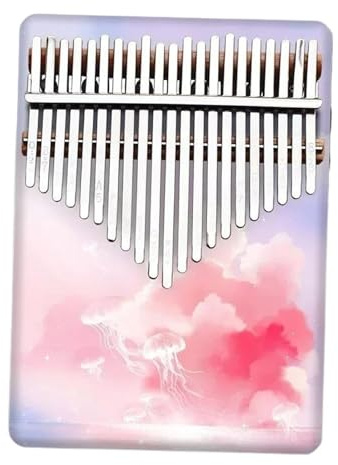 Kalimba Instrument 21 Tasten Kalimba Chromatisch Kleine Holz Kalimbas Professionelle Musiktastatur Anfänger Daumen Klavierinstrumente(Style 8)