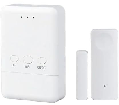 Eighosee 1Set Tuya WiFi Smart Garagentoröffner Kabellos 433 MHz Türsensor WiFi Smart Garagentoröffner Kunststoff für Home für Lager Garage (EU)