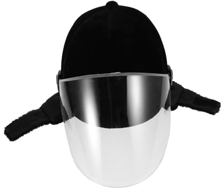 Casco Ecuestre Negro de Terciopelo y Plástico para Mujer y Hombre