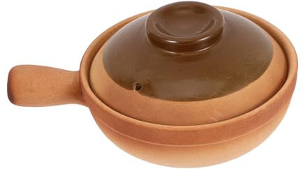 FUNNETOYU Olla Arrocera De Piedra Ollas De Terracota y Cerámica Con Tapa Para Cocinar Arroz y Sopa Para Cocina Asiática
