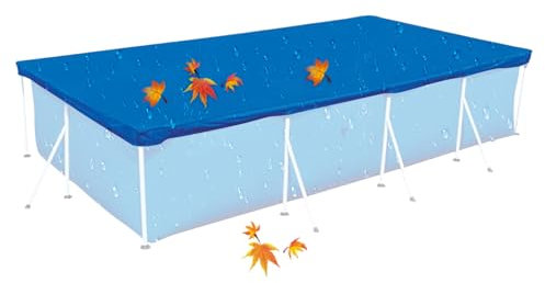 para Piscinas De Suelo | Cubierta Antipolvo Y Antiviento para Albercas 400 X 211 Cm,Protector Reforzado Reutilizable para Hogar, SPA, Centro De Baño, Hotel Y Parque Acuático